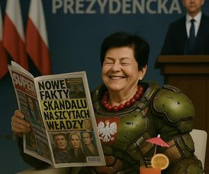 Joanna Senyszyn jak imperatorka. Memy zalewają internet