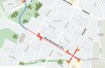 Mapa tramwaju do Dworca Zachodniego