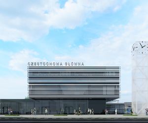 Nowy dworzec w Częstochowie - wizualizacja