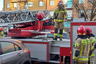 Zgłoszenie o pożarze na Dąbrowskiego w Lesznie. Pożaru nie było