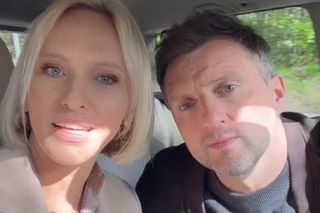 M jak miłość nowy sezon po wakacjach 2025. Dorota (Iwona Rejzner), Bartek (Arkadiusz Smoleński) na planie