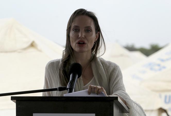 Angelina Jolie w obozie dla uchodźców w Kolumbii