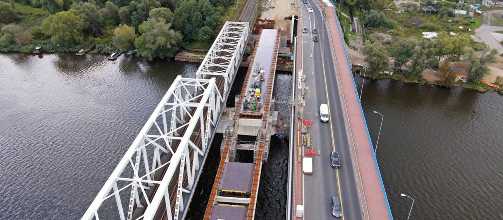 Budowa mostu na Regalicy - wrzesień 2021