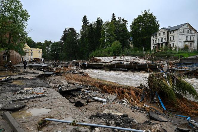 Lądek Zdrój po przejściu fali