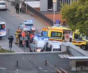 Mężczyzna chodził po dachu szpitala w Warszawie i spadł. Strażacy nie mogli rozłożyć skokochronu