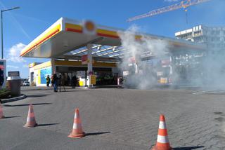 Wyciek benzyny i pożar na stacji w Toruniu