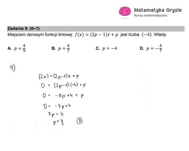 Matura matematyk rozwiązania