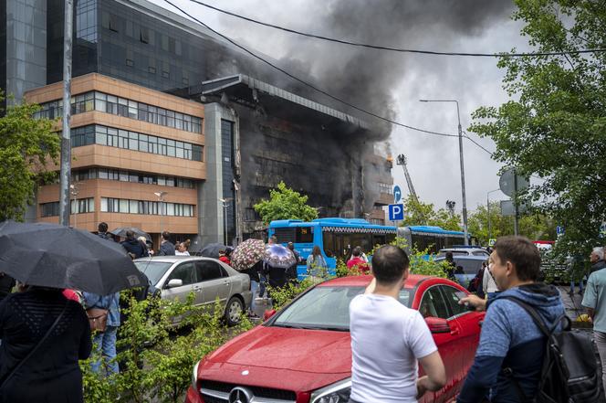 Płonie centrum biznesowe w Moskwie. Są ranni!