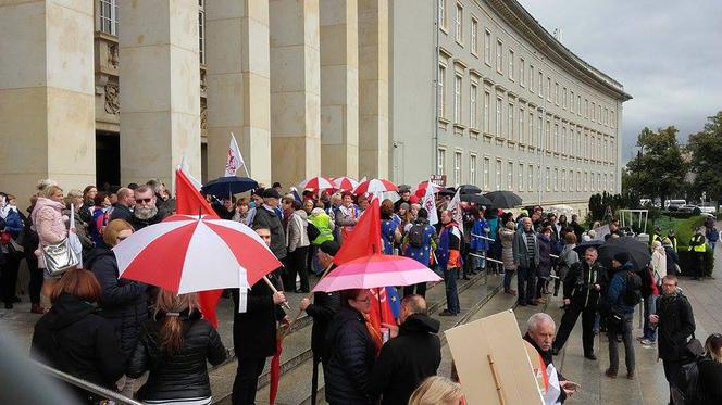 Protest nauczycieli we Wrocławiu