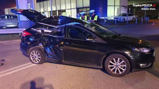 Motocyklista wbił się w Forda. Straszna śmierć w Bielsku-Białej