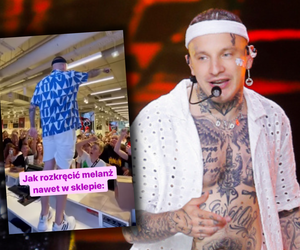 Smolasty rozkręcił imprezę w sklepie. Wskoczył na ladę i zaczął śpiewać swój hit