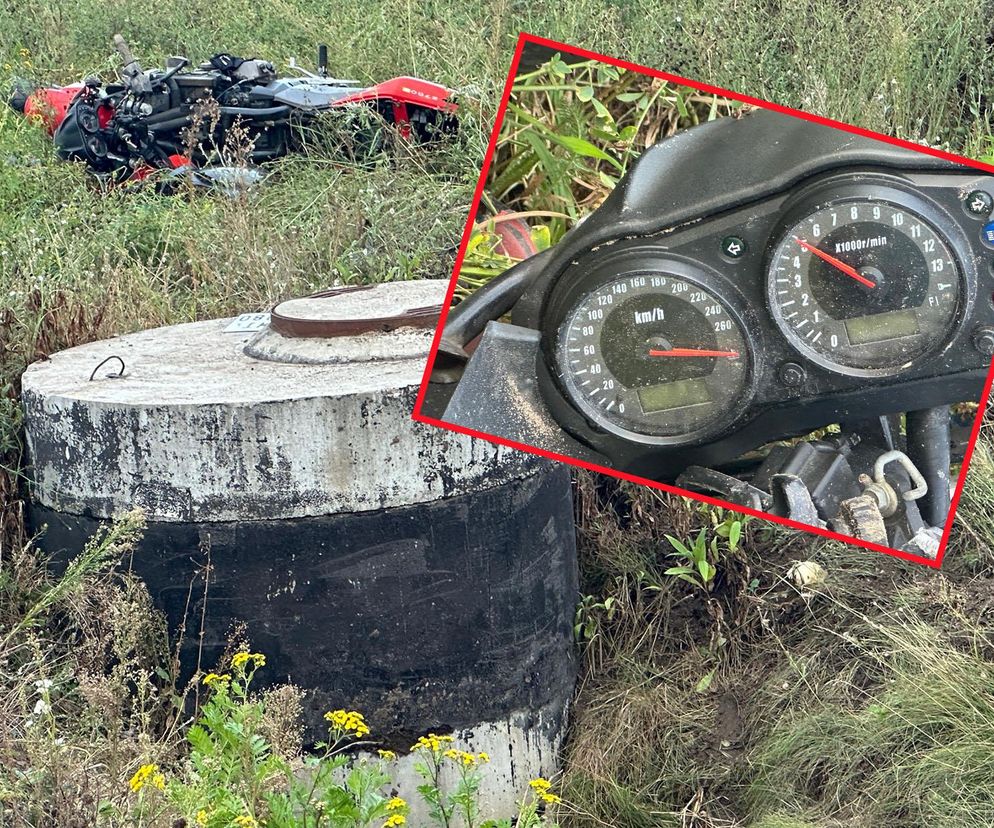 Śmiertelny wypadek w Warszawie. Nie żyje motocyklista. Licznik zatrzymał się na 260 km/h