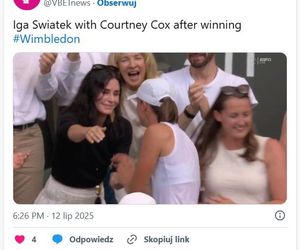 Iga Świątek, Courteney Cox
