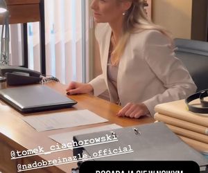 Na dobre i na złe nowy sezon. Agata Woźnicka (Emilia Komarnicka) na planie