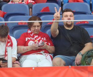 Kibice na meczu Polska - Mołdawia