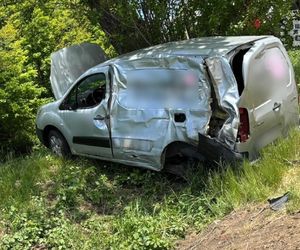 Karambol w Zawierciu. Na DK 78 zderzyły się cztery pojazdy. Są osoby poszkodowane