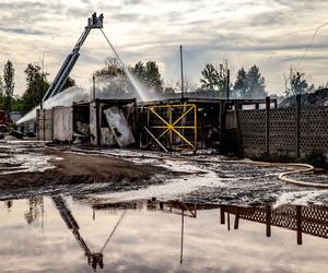 Rzeka Brynica zanieczyszczona chemikaliami z pożaru w Siemianowicach. Mieszkańcy skarżą się na odór