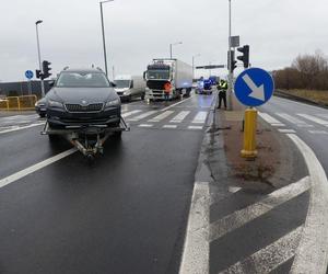 Wypadek na skrzyżowaniu w Lublińcu 