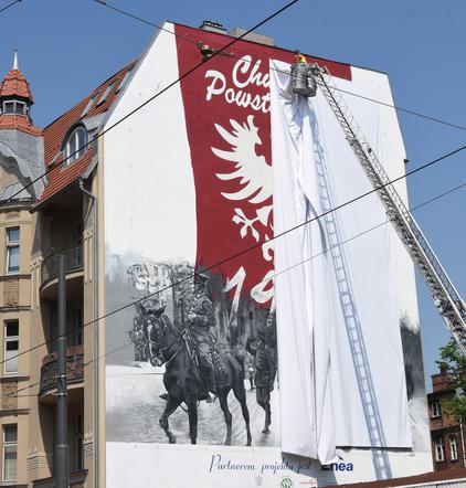Mural przy ulicy Dąbrowskiego 33 na Jeżycach