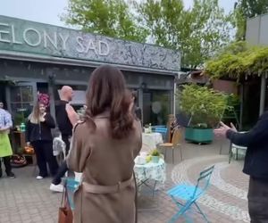 M jak miłość. Kama (Michalina Sosna), Martyna (Magdalena Turczeniewicz), Jakub (Krzysztof Kwiatkowski) na planie