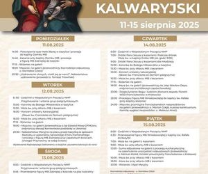 11-15 sierpnia Wielki Odpust Kalwaryjski