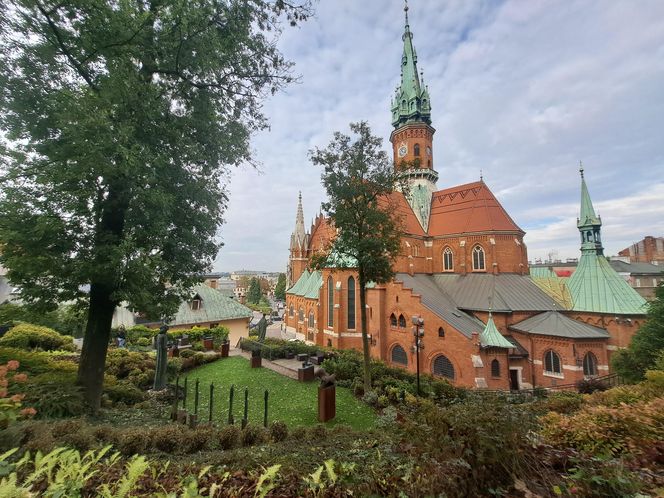 Ogród za kościołem św. Józefa w Krakowie
