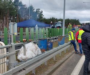 Tak wygląda protest rolników w okolicach Poznania 20.02.2024