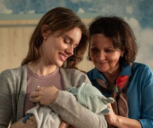 	M jak miłość odc. 1869. Franka (Dominika Kachlik), syn Antoś, Marysia (Małgorzata Pieńkowska)