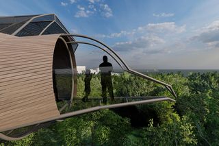 Projekt platformy widokowej typu Skywalk w Kołobrzegu