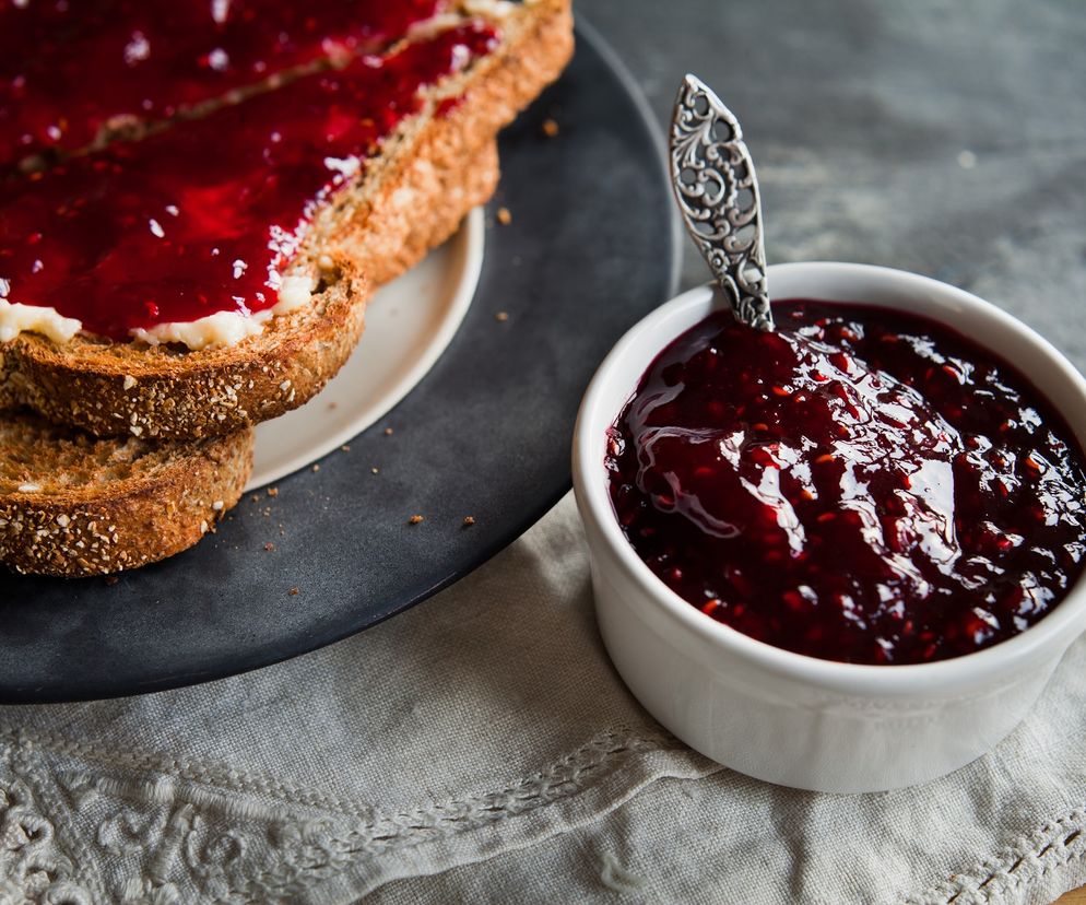 Smażona konfitura z malin