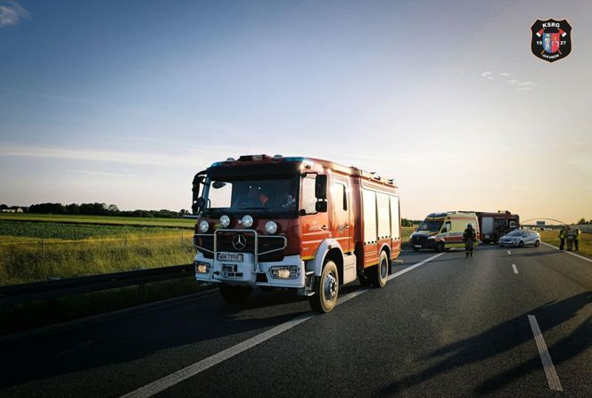 śmierć motocyklisty na A2