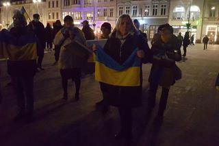 Bydgoszcz. Protest przeciwko wojnie w Ukrainie