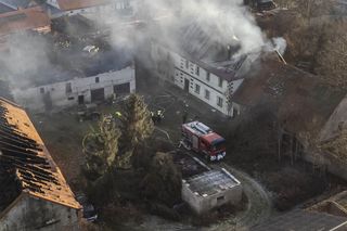 Pożar i akcja antyterrorystów. Dwóch mężczyzn nie żyje