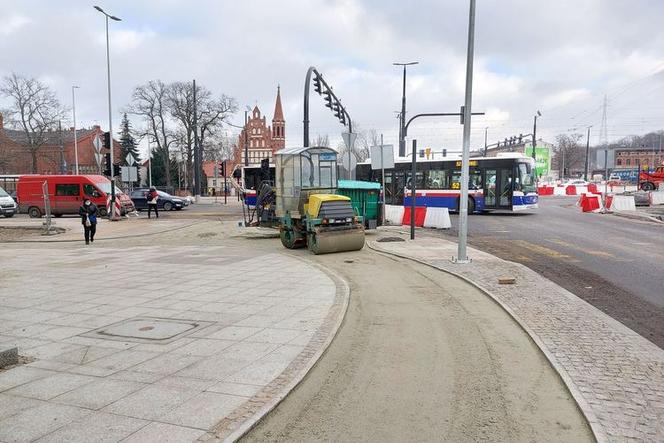 Trwa rozbudowa ul. Kujawskiej w Bydgoszczy. Powstaje sieć rowerowych dróg