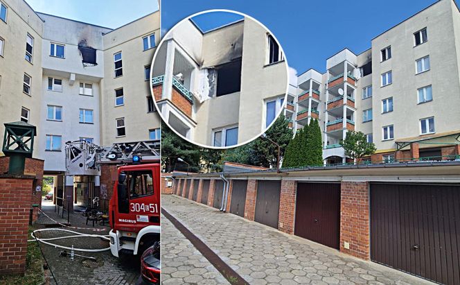 Łódź. Wybuch i pożar w mieszkaniu. 72-letni mieszkaniec usłyszał zarzuty [ZDJĘCIA].