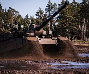 Południowokoreańskie czołgi K2 na poligonie w Orzyszu