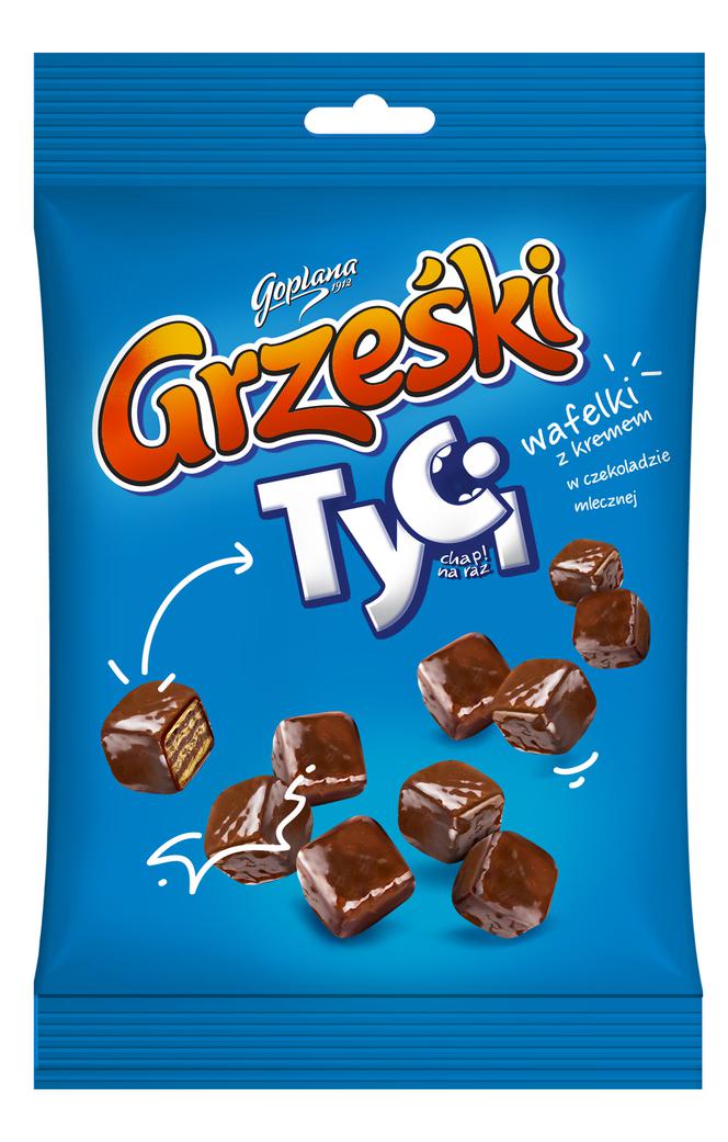 Grześki Tyci w czekoladzie mlecznej: podziel się nowymi mini wafelkami