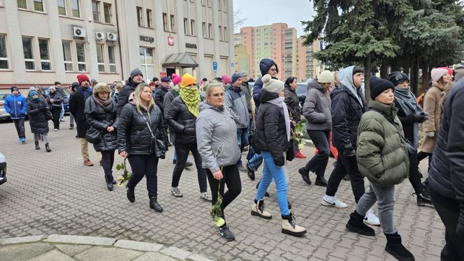 Marsz ku pamięci tragicznie zmarłego Wojtka w Piotrkowie Tryb.