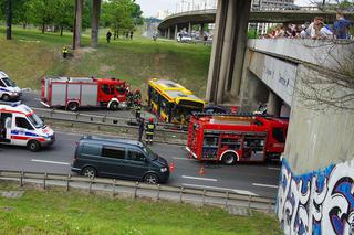Wypadek autobusu w Warszawie