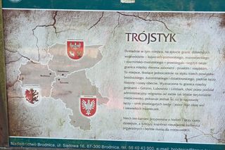 Trójstyk. Tu jedną nogą, równocześnie można stanąć w trzech województwach