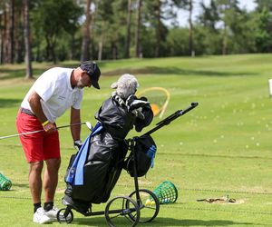 Michał Probierz na polu golfowym