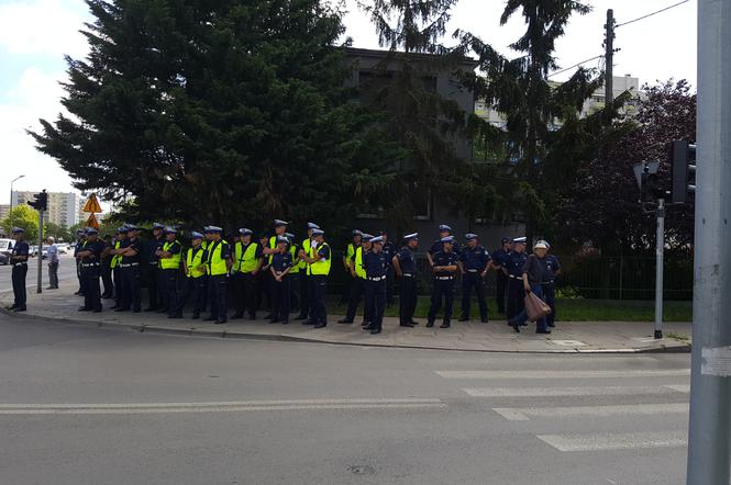 Funkcjonariusze rywalizujący w konkursie Policjant Ruchu Drogowego 2017