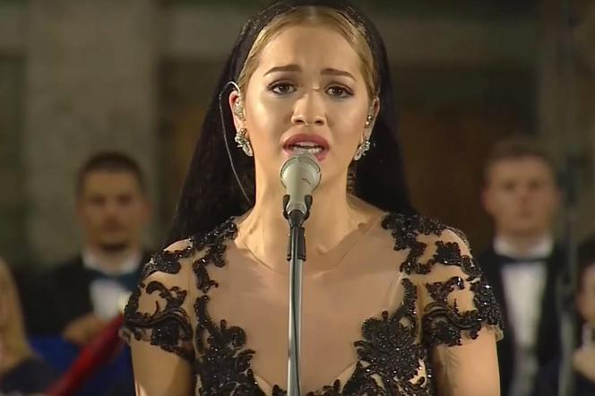screen Rita Ora sings at Vigil for Canonisation of Mother Teresa