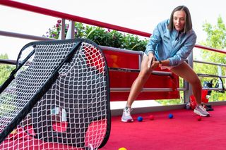 Iga Świątek zagrała w Montrealu w hokeja