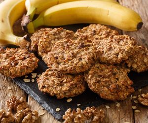 Ciasteczka bananowo-owsiane ze słonecznikiem. Bez jajek i cukru, a smakują wybornie