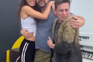 Barwy szczęścia. Celina (Orina Krajewska), Radomir (Łukasz Wójcik), Błażej (Piotr Ligienza)