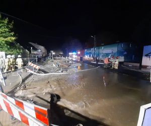 Burza w Pilchowicach. Woda zalała centrum wsi