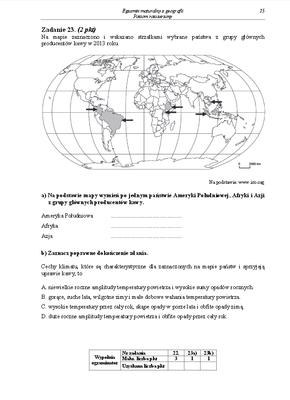 Arkusz geografia rozszerzony matura 2014