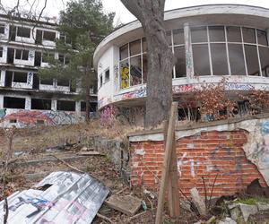 Sanatorium Zdrowie w Orłowie. Zniszczony budynek