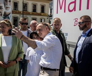 Andrzej Duda z niezapowiedzianą wizytą w Bochni